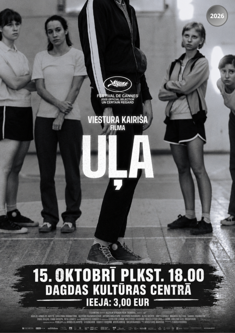 filmas afiša 15.10.2026. plkst.18.00 Dagdas kultūras centrā "Uļa"
