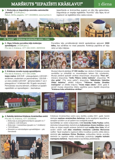 Tūrisma maršruts "Iepazīsti Krāslavu!"