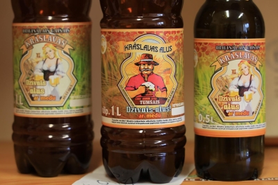 Krāslavas alus pudeles