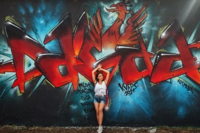 Wraitera Kvāpa grafiti “Dagda”