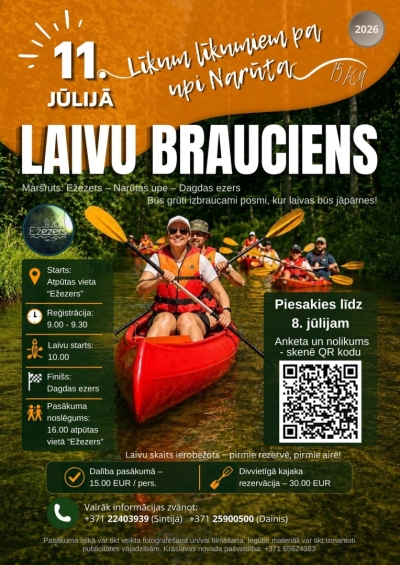 Laivu brauciens pa Narūtas upi