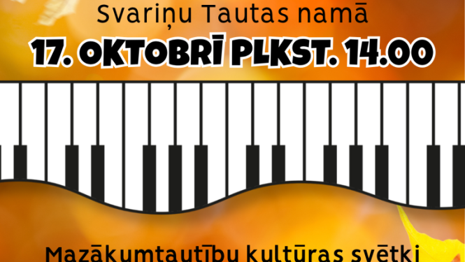 Mazākumtautību kultūras svētki "Zavaļinka" 17.10.2026.plkst.14.00 Svariņu tautas namā
