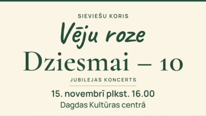 Koris Vēku roze 10 gadi kolektīva foto