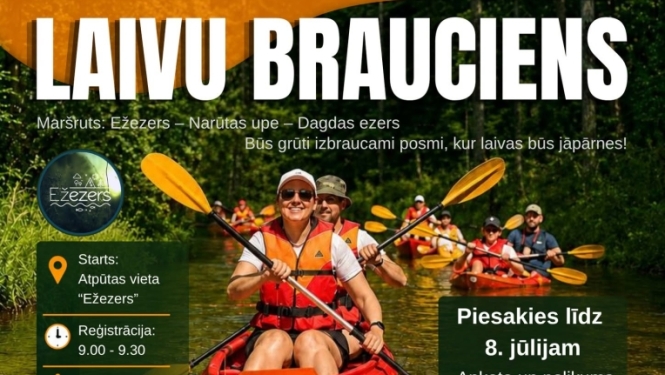 Laivu brauciens pa Narūtas upi