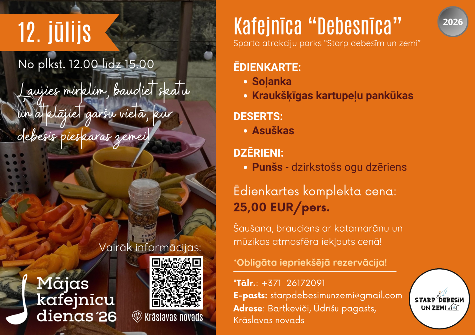 "Mājas kafejnīcu dienas" Krāslavas novadā