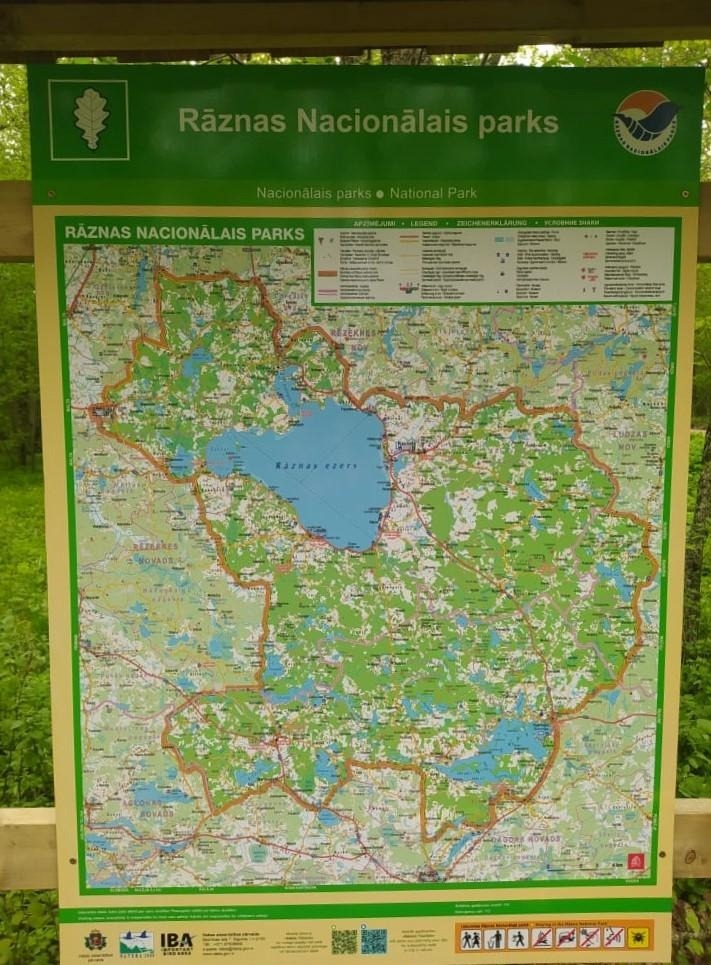 Rāznas Nacionālā parka informācijas stends