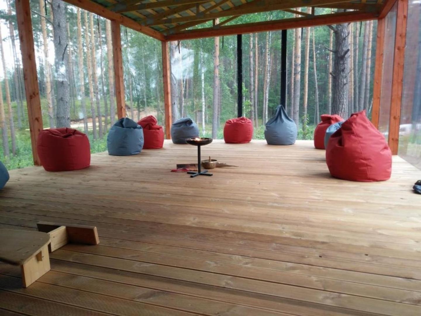 Terase ar sēžammaisiem