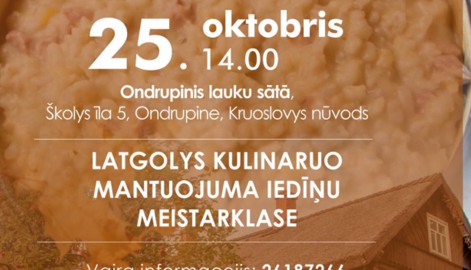 Ģimenes tradīciju skola Andrupenes lauku sētā 25.10.2026.plkst.14.00