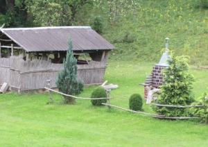 Lapene un āra plīts