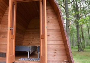 Koka kempinga mājiņa