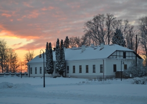 Krāslavas novada muzeja ēka ziemā